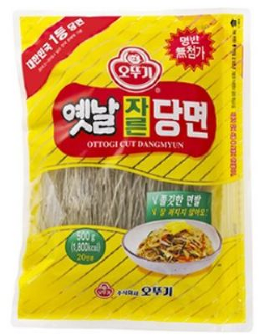 오뚜기 옛날 자른당면 당면사리 잡채고구마 옛날자른당면, 500g, 1박스