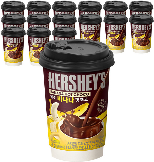 허쉬 바나나 핫초코, 30g, 1개입, 16개