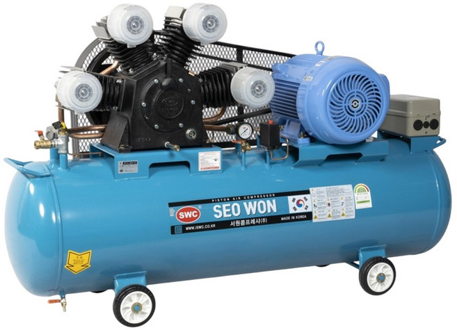 산업용 왕복동콤프레샤 서원 SP15-300-15 15마력 300리터 삼상, 380V삼상, 1개