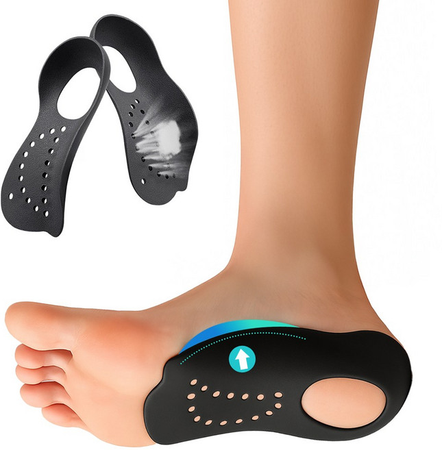 런오버 발아치 보조 아치깔창, 1세트