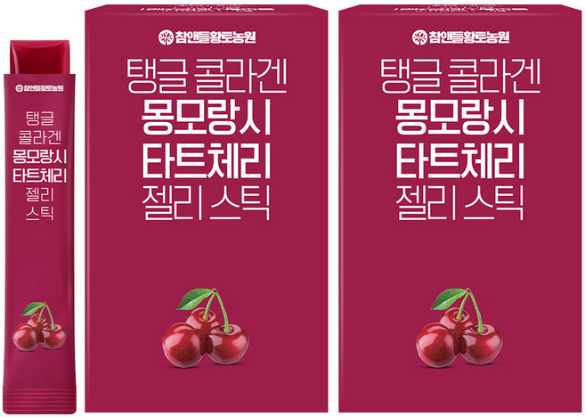 참앤들황토농원 저분자 타트체리 콜라겐젤리 스틱 15포, 20g, 2개