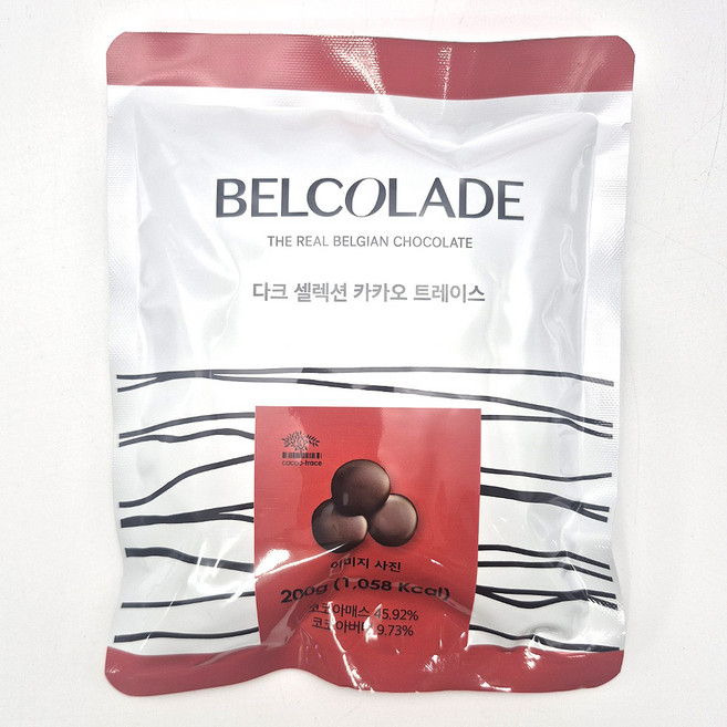 이홈베이킹 벨코라도 드롭 다크 코팅초콜릿, 200g, 2개