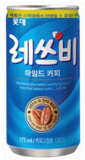 레쓰비 마일드 캔커피, 6개, 175ml