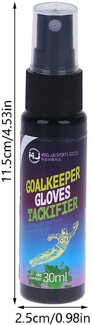 글러브글루 골키퍼 글러브 축구 그립 스프레이 미끄럼 방지 향상된 끈끈한 야구 교체 접착제 1PC 30ml, [01] A, 1개