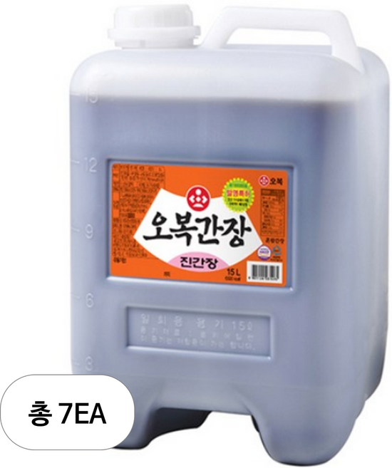 오복식품 진간장, 15L, 7개