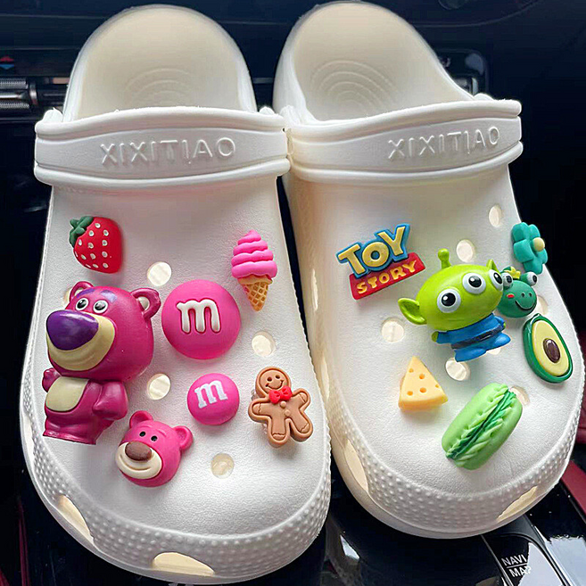 롤링페이퍼 토이캐릭터 실내화 슬리퍼꾸미기 신발 꾸미기 파츠세트