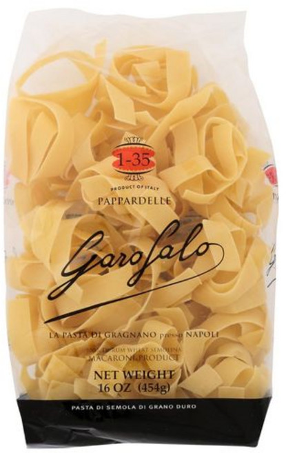 가로팔로 No.1-35 파파르델레 세몰리나 파스타 - 16 온스 (6개 팩) Pasta Pappardelle, 453g, 1개