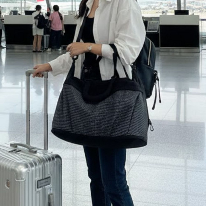 라벨리나 가벼운 대용량 여행용 보스턴백 1박2일 감성 여행가방