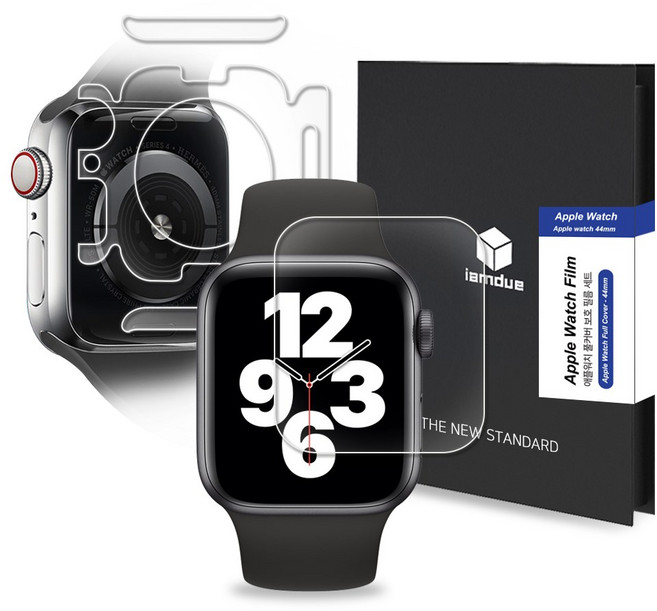 아이엠듀 애플워치 액정보호필름 전면+측면+후면 2매, 1개