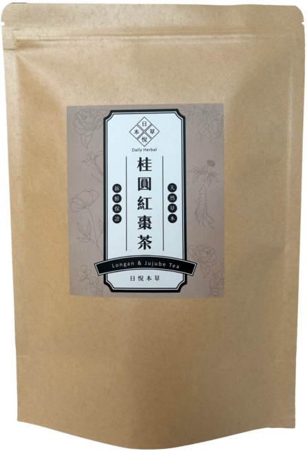 日悅本草 桂圓紅棗茶 養生茶包 (玫瑰/枸杞), 13g, 1套, 10個裝