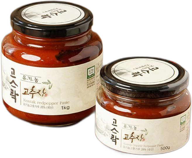 (웰굿)웰굿유기농 전통 태양초 고추장, 1개, 500g