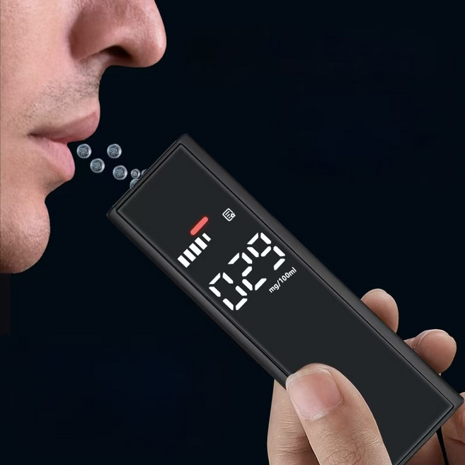 HULULU 휴대용 음주측정기 비접촉식 알코올 측정기 간편측정 디지털 음주감지기, 1개