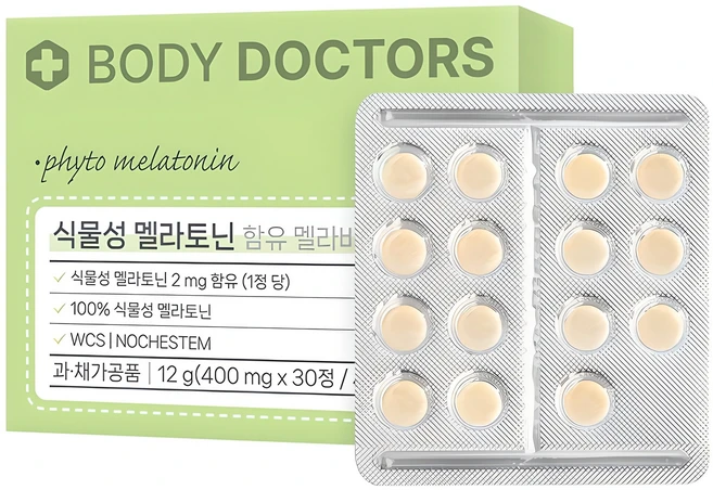 바디닥터스 식물성 멜라토닌 함유 멜라바인 12g, 30정, 1개 - 쿠팡