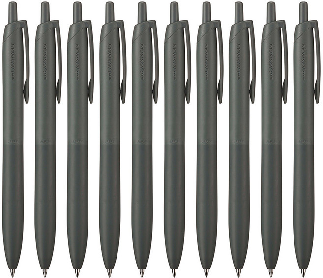 유니 제트스트림 라이트 단색 볼펜 SXN-LS-05 / SXN-LS-07, 0.7, 10개, 오프블랙