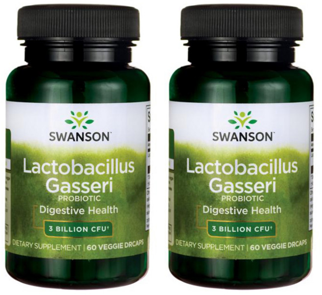 스완슨 락토바실러스 가세리 3 빌리언 CFU 베지캡슐, 60정, 2개