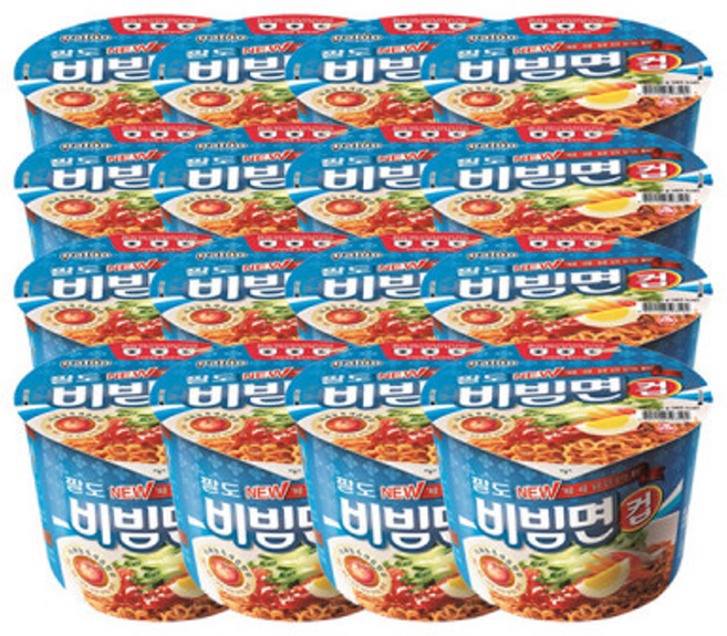 박스 비빔면컵 115g x16입, 16개