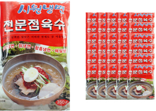 벅스웨이 시원냉면 전문점육수 350g, 30개