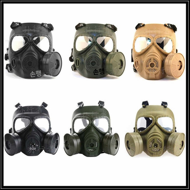 밀덕 방독면 마스크 키덜트 전면방독면 서바이벌 뚝 코스프레 장난감, 그린 헬멧(가면 미포함), 1개, 1개입