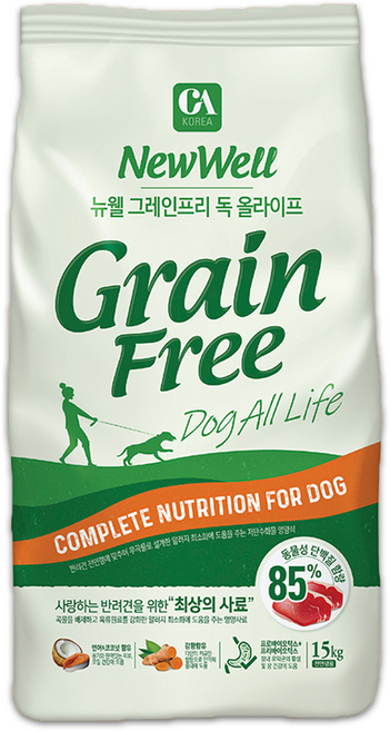 뉴웰 그레인프리 독 15kg, 본상품, 1개
