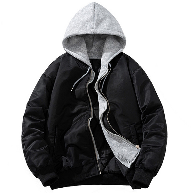 제이피엠 루즈핏 후드 항공점퍼 야구점퍼 95~115 사이즈까지 빅사이즈 후드점퍼 솜패딩 아우터 5컬러