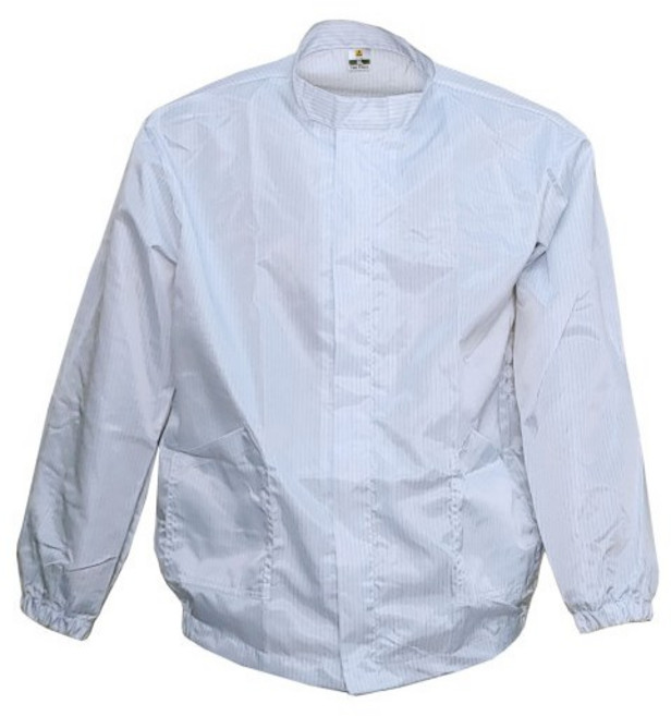 MK 제전복 방진복 상의 C카라, L, 상의C_화이트, 1개