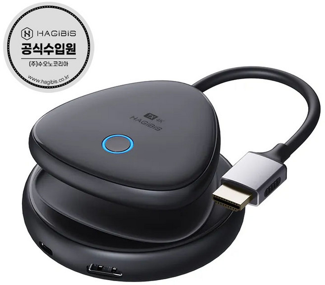 하기비스 4K 고해상도 노트북TV무선연결 무선HDMI송수신기 무선동글 WD1402A, 1개