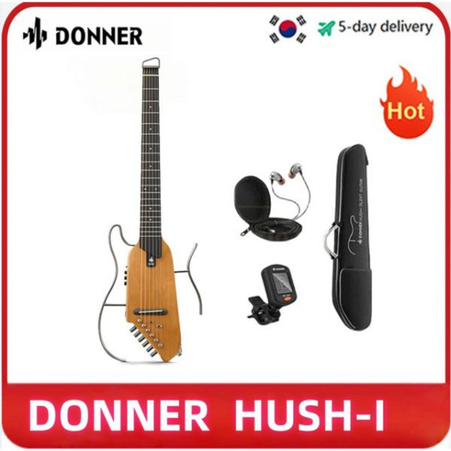 기타 입문 Donner 여행용 기타 HUSH-I 헤드리스 무소음 탈착식 프레임 초경량 어쿠스틱 일렉트릭 허시 I, 4) Maple wood, Maple