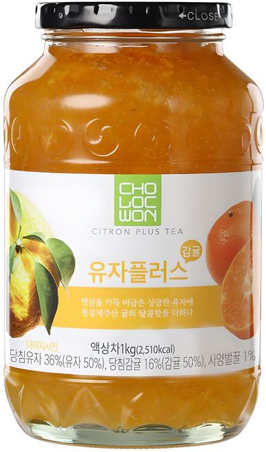 초록원 유자플러스감귤 차, 1kg, 1개입, 1개