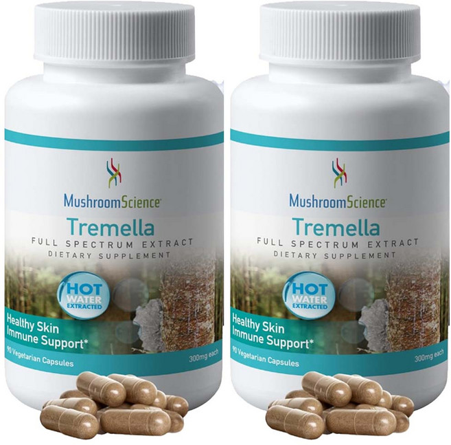 머쉬룸사이언스 흰목이버섯효소분해추출물 분말 가루 트리멜라 Tremella 90정2통, 90정