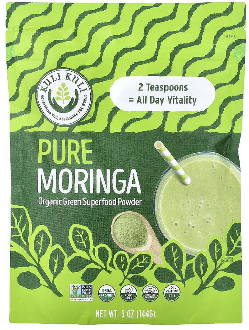 쿨리쿨리 퓨어 모링가 파우더 Pure Moringa Powder 144g, 1개
