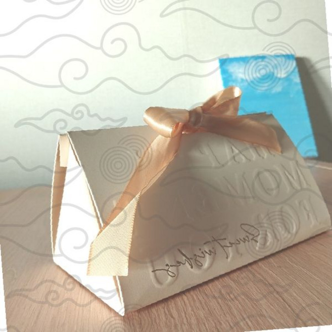 선물포장박스 삼각형 리본 캔디박스 화이트데이 발렌타인 초콜릿 포장용품, 1개, 상세페이지 참조