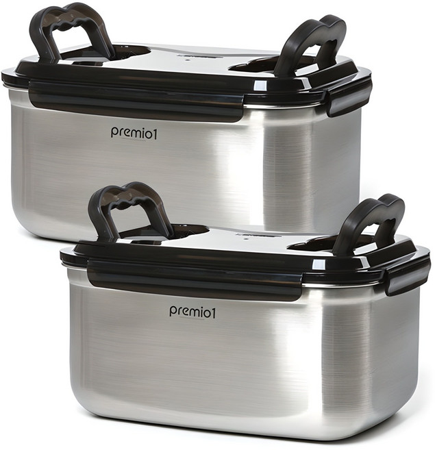 키친아트 프리미오 스텐304 김치통, 9.5L, 2개