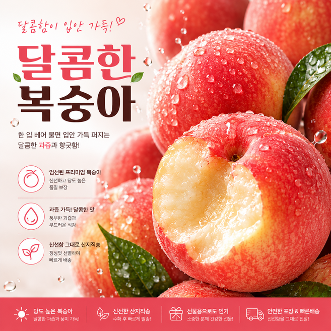 산지직송 초고당도 신비복숭아, 1박스, 2kg