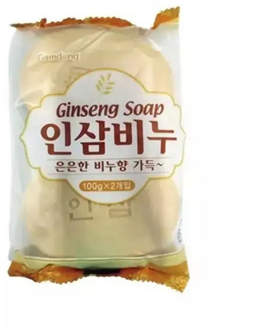 인삼 비누 2P 클렌징용인삼비누 향기좋은인삼비누 목WB89018