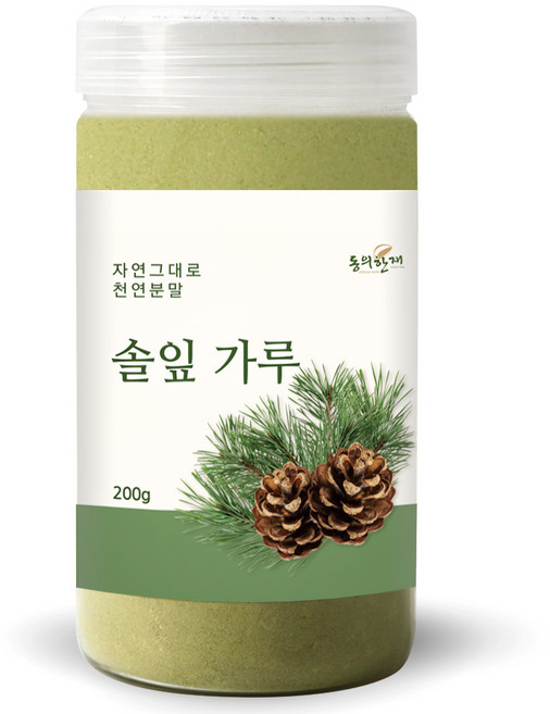 동의한재 100% 국산 솔잎 가루 분말, 200g, 1개