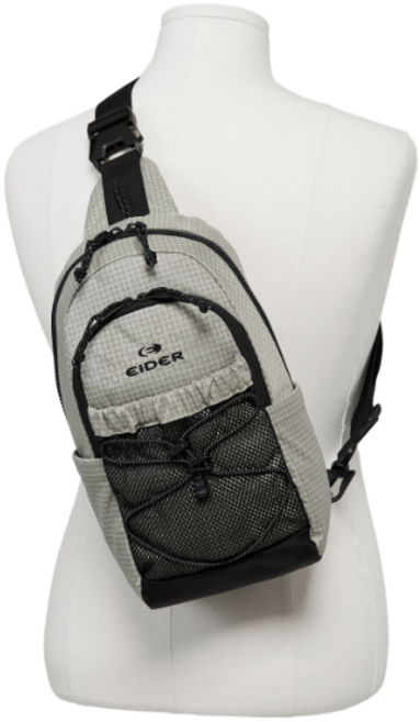 아이더 이월상품 친환경소재 우수한수납 좌우 탈부착 버클 등산 캐쥬얼 스포츠 슬링백 DUA25B43 GRAVITY (그래비티) 슬링백 E2