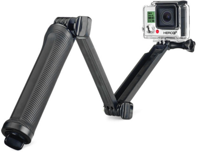 주닉스 고프로 셀카 9/8 삼각대 3Way 마운트 거치대 악세사리, 1개