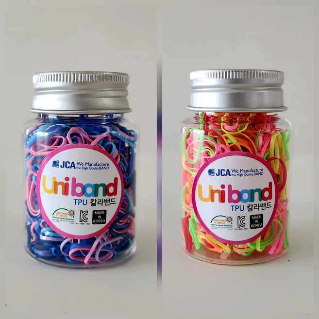 유니밴드 유아용 안아픈 머리끈 소형 2개
