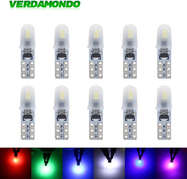 자동차 3014 워밍 웨지 W3W 73 LED 12V 기기 대시보드 70 전구 79 SMD 74 표시기 2 10개 DC 2W 램프 T5 W1 85, Pink