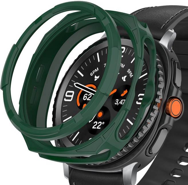 더조은셀러 갤럭시워치8 클래식 호환 아머 베젤링 케이스, 그린