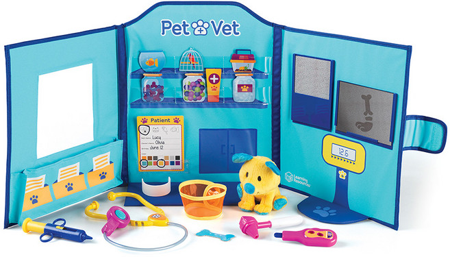 [러닝리소스] 동물병원놀이 20피스(ler2660) 역할놀이 놀이 학습 완구 교구, 1개