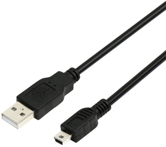 Mini USB 傳輸線 適用行車紀錄器, 黑色, 1個, 100cm