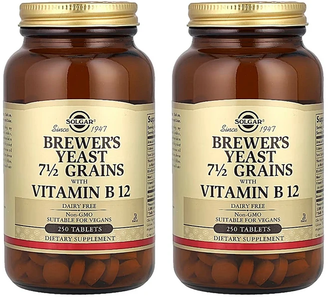 솔가 맥주효모 7 1/2 곡물 비타민 B12 250 정 2팩, 250정 - 쿠팡