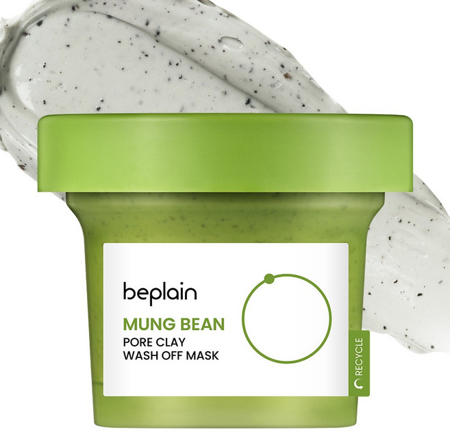 [비건뷰티] 비플레인 녹두 모공 클레이 워시오프 팩 120ml, 1개입, 1개