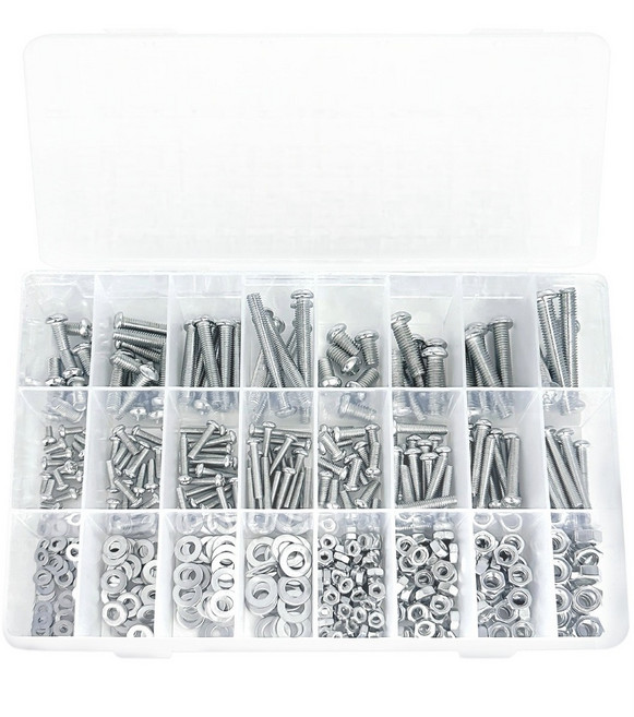 가정용 다목적 볼트 너트 와셔 가스켓 셋트 24종, 1개