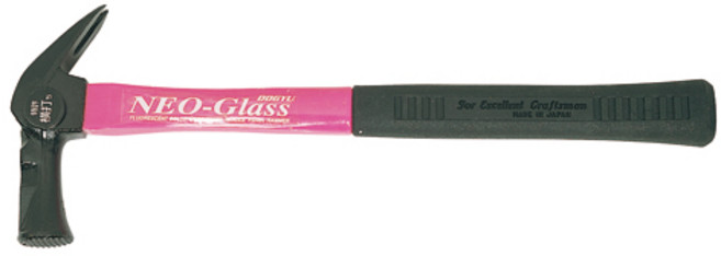 도규 네오 글라스 화이바 자루 자석 빠루 망치 장도리, 화이바자석빠루망치 390 중, 1개