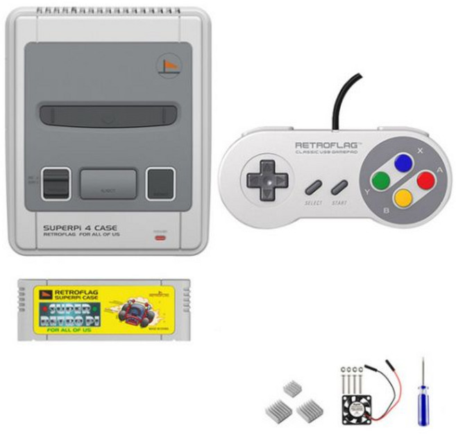 Retroflags SuperPi 4 케이스 안전 종료 리셋 기능 라즈베리 파이 B 4GB 호환 있음, [09] with ControllerJ
