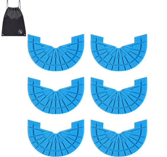 VITALO 논슬립 뒷꿈치 컬러 밑창 보강 패드 신발보강패드 워커보강패드 신발마모보호패드 6P (PGN짐쌕가방 지급)