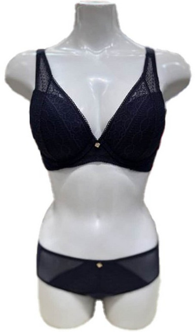 트라이엄프 CDE 레이스 브래지어 햄라인팬티 세트 네이비 TEWBR266TEWBP266NY BHK786 WLZ921