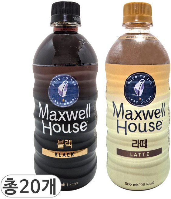 맥스웰하우스 블랙 & 라떼, 20개, 500ml